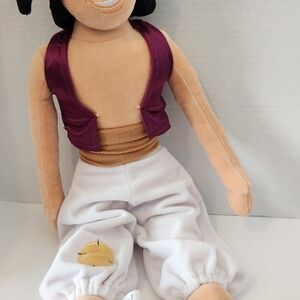 Disney Alladin Plush Doll with Purple Vest and White Pants